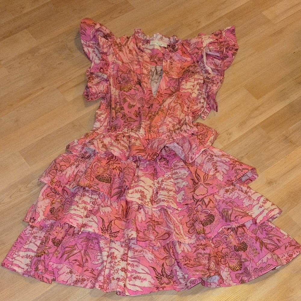 Ulla Johnson Pink Floral Dress